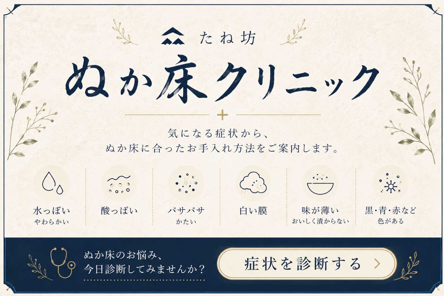 たね坊 ぬか床クリニック